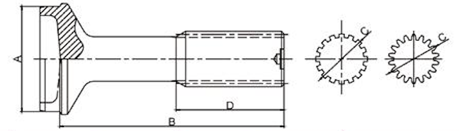 Spline Shaft Stub diagram 1