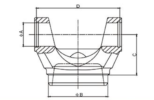 Weld yoke diagram